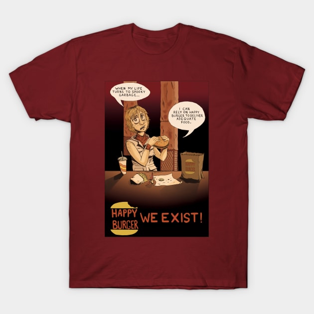 Silent Hill Happy Burger Poster T-Shirt by Willfulart